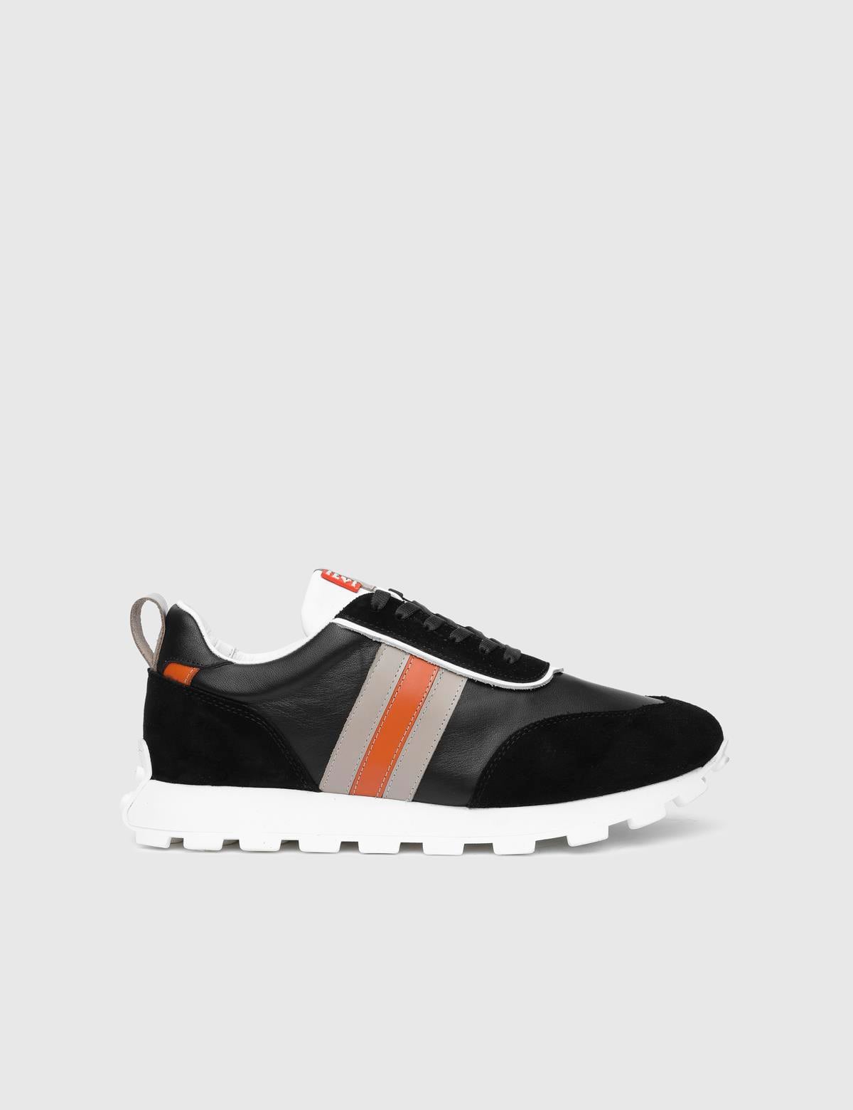 Ferran Black Suede Leather Men's Sneaker