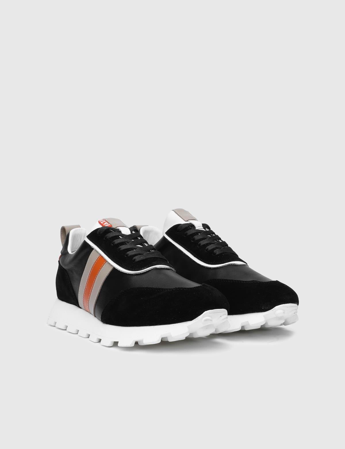 Ferran Black Suede Leather Men's Sneaker