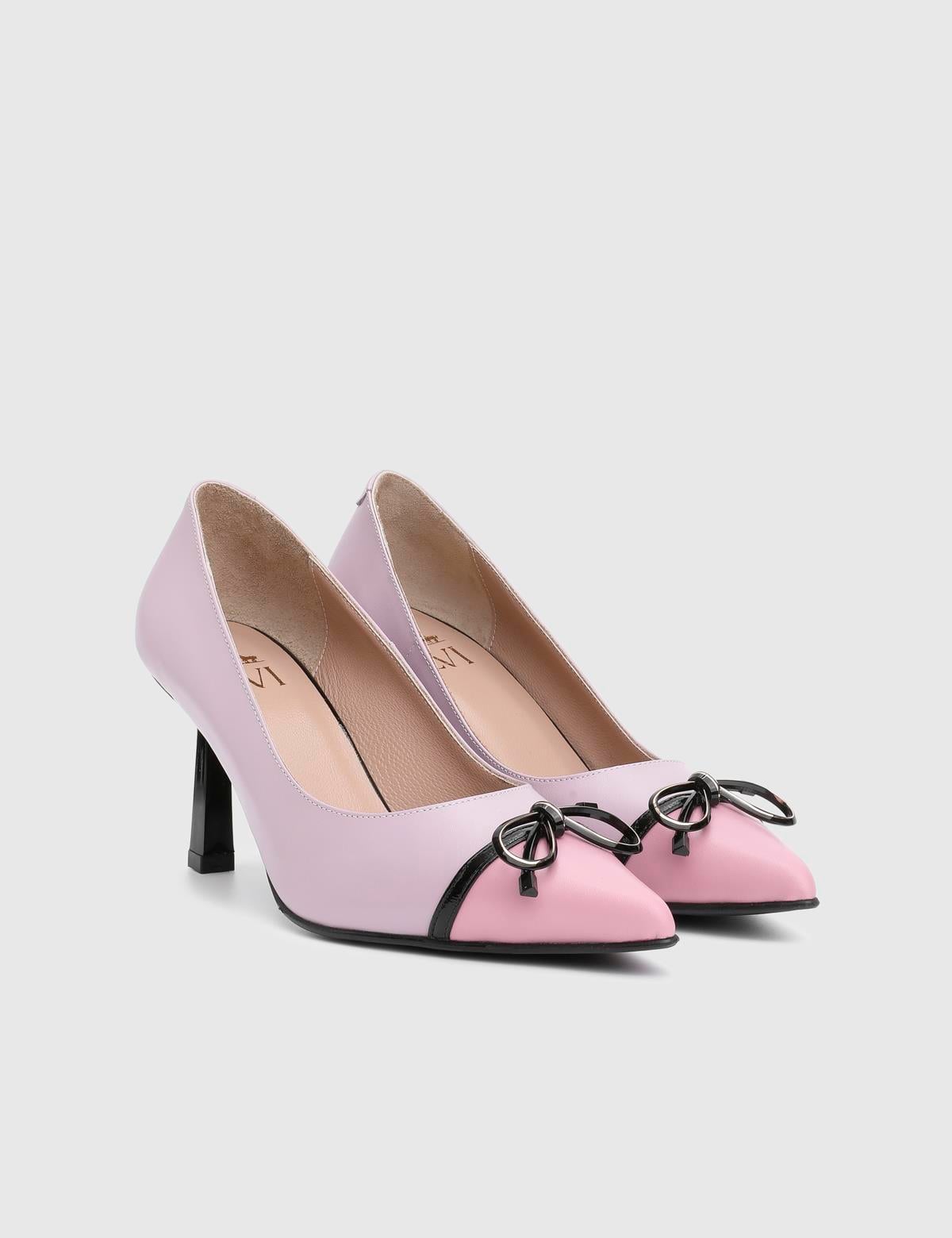 Feua Lilac Leather Women's Pump