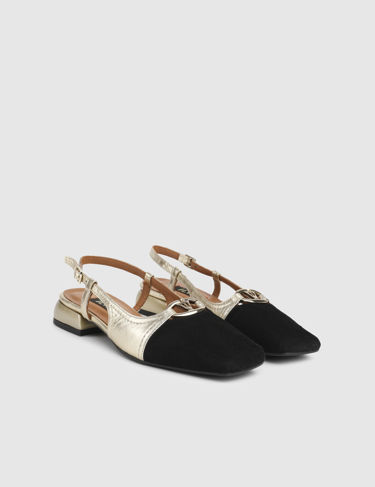 Fion Black Suede Leather Women's Sandal