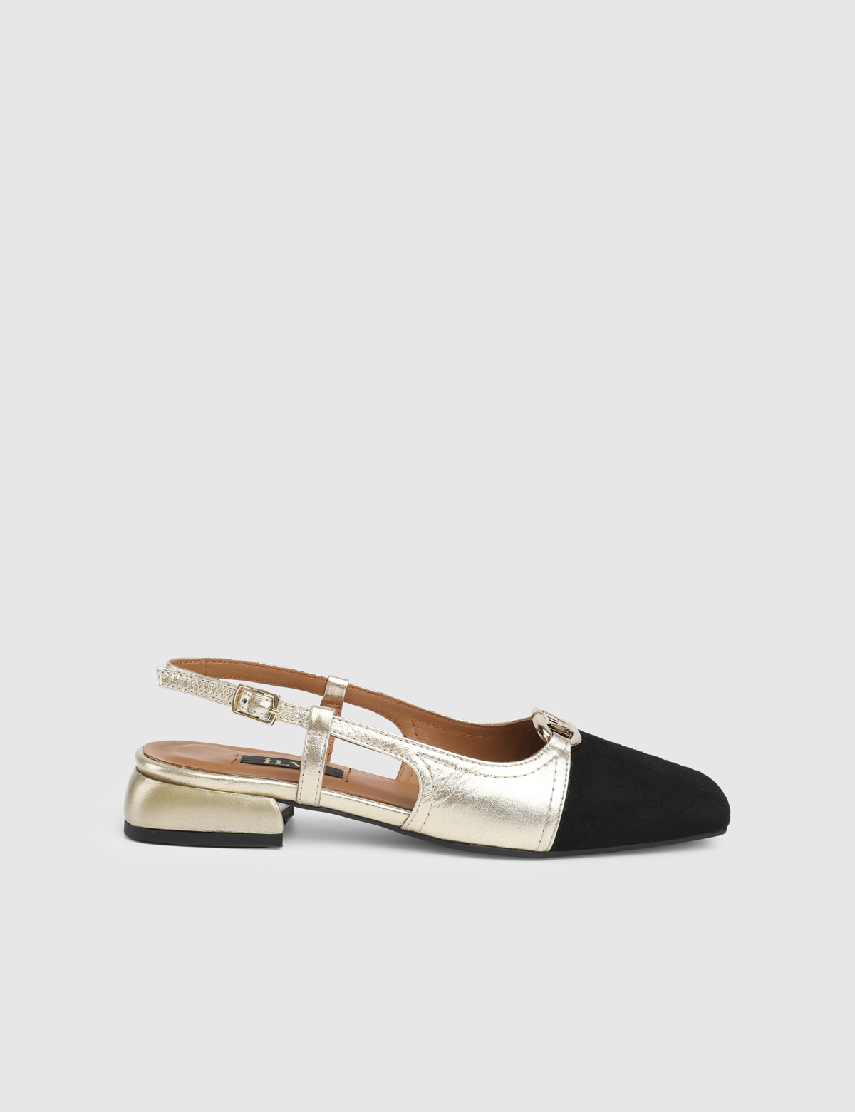 Fion Black Suede Leather Women's Sandal