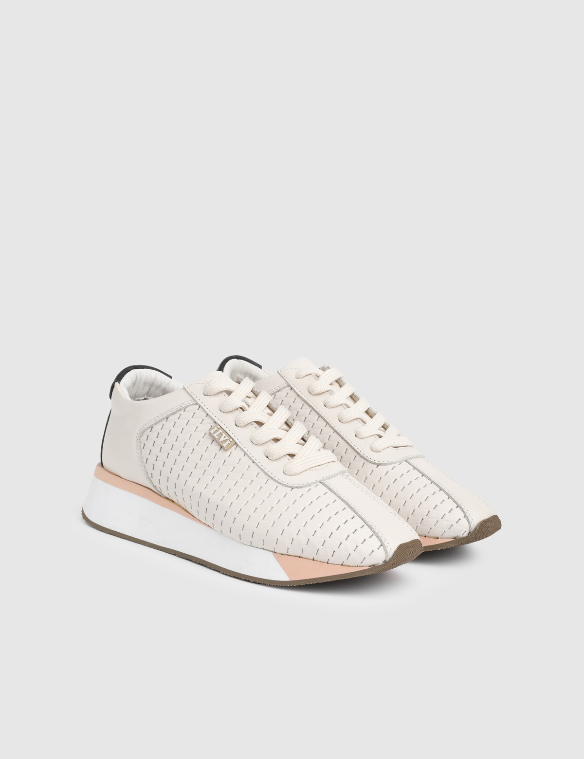 Flux Beige Leather Women's Sneaker
