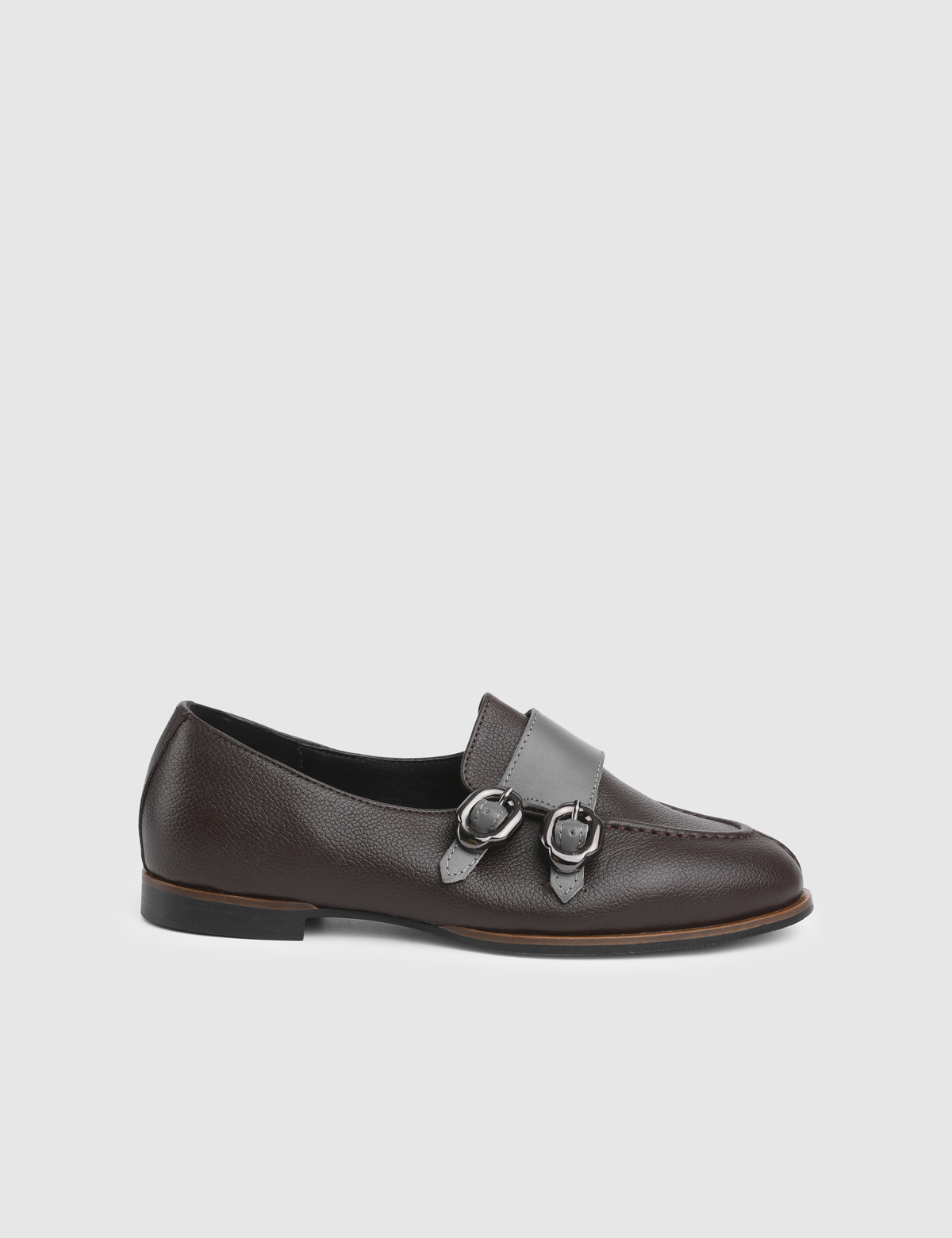 Freya Hakiki Deri Kahverengi Kadın Loafer