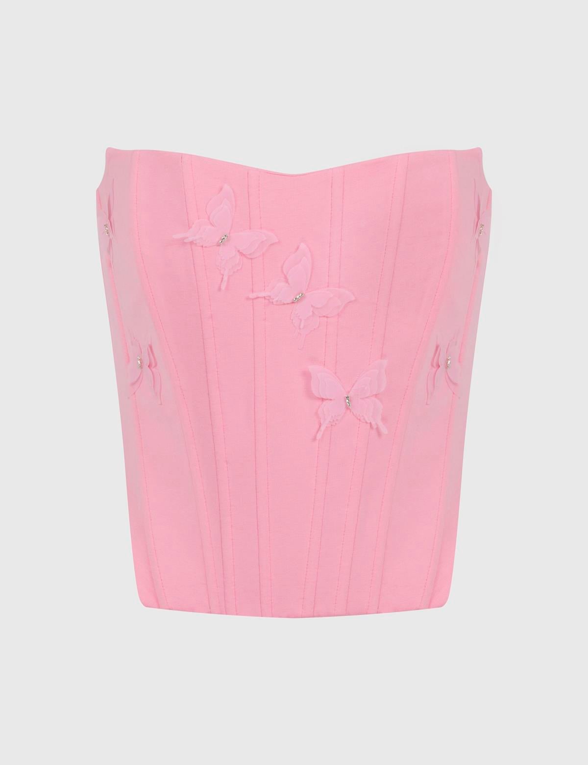 Gabria Kadın Korse Pembe