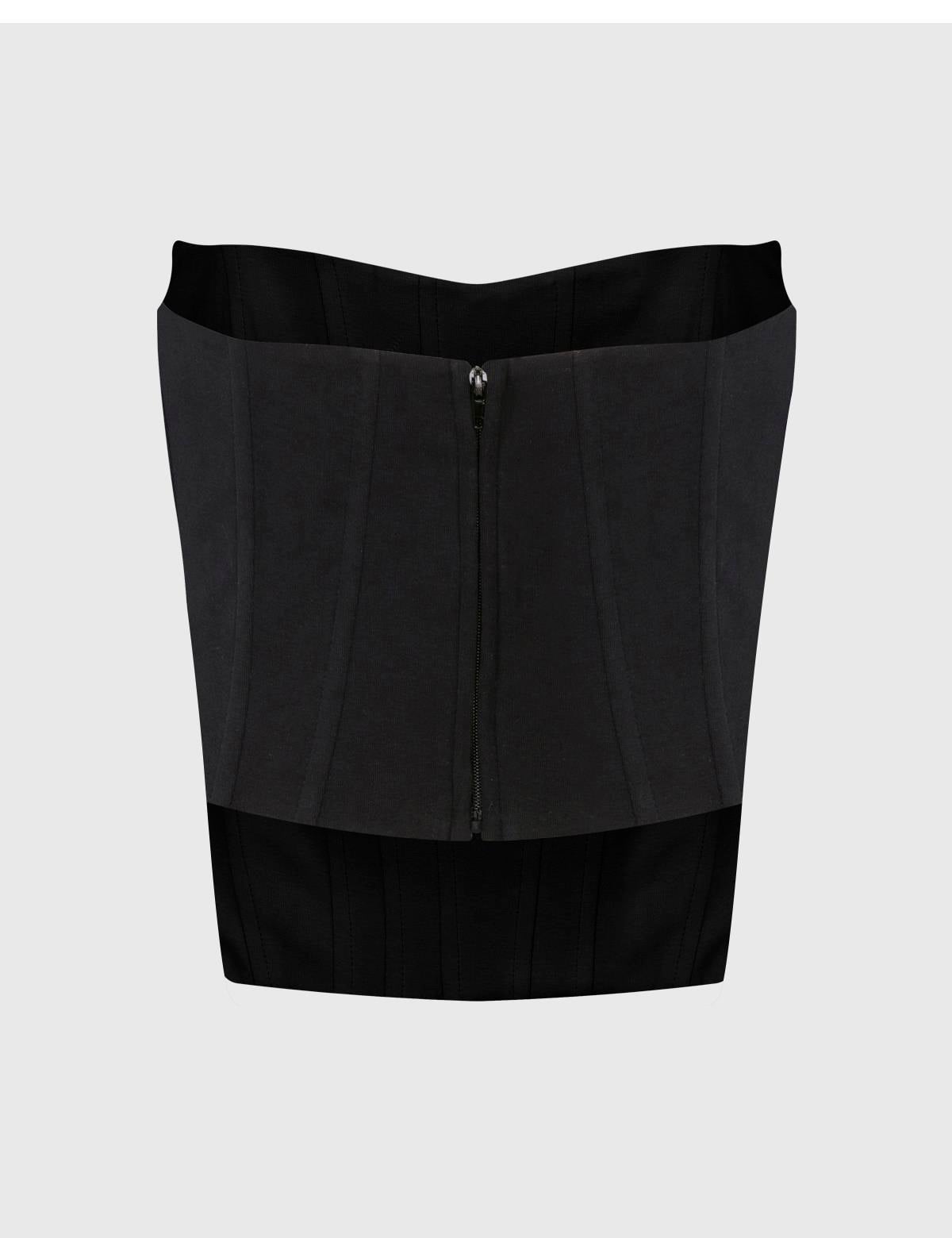 Gabria Black Women's Denim Corset