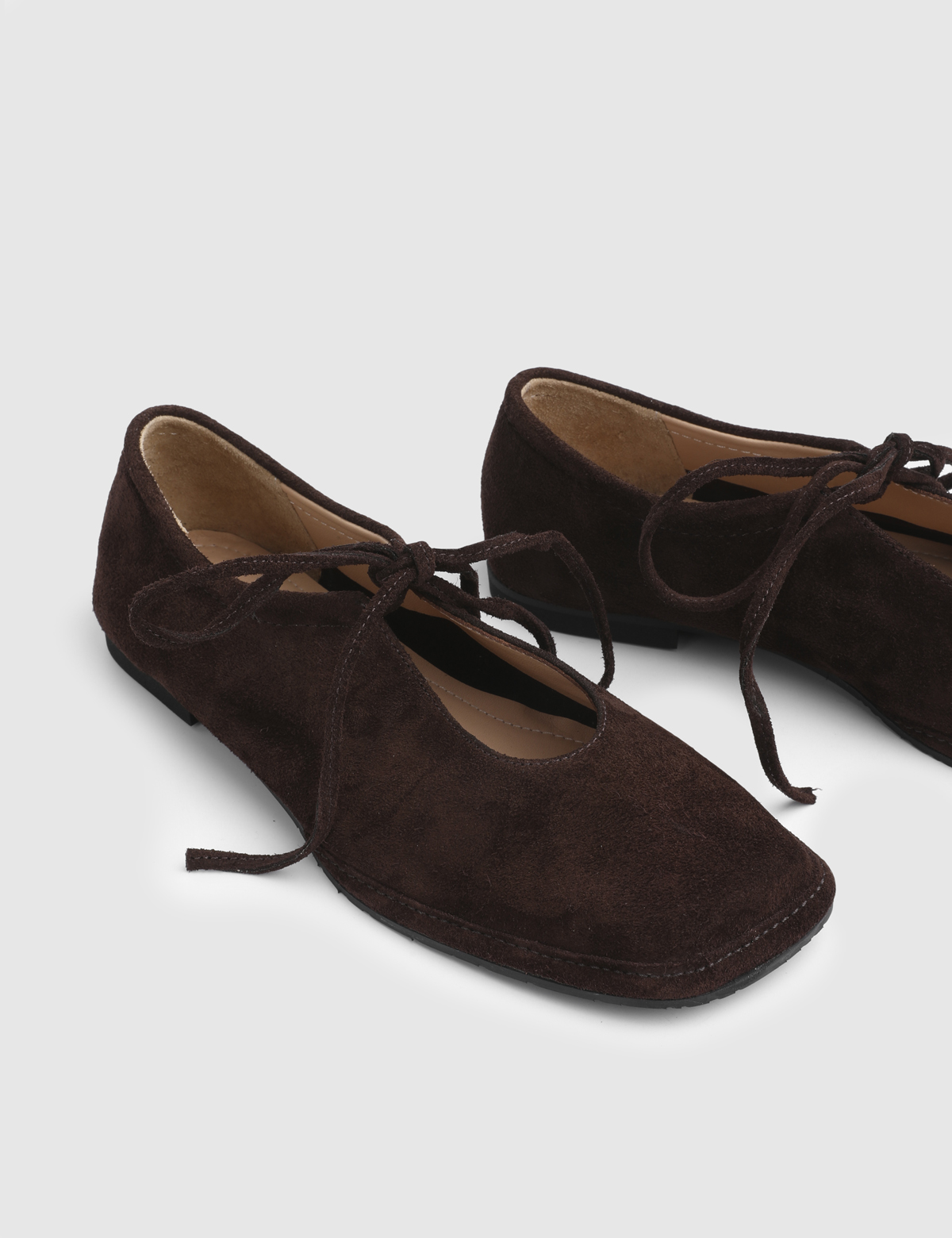 Garen Brown Suede Leather Women's Loafer