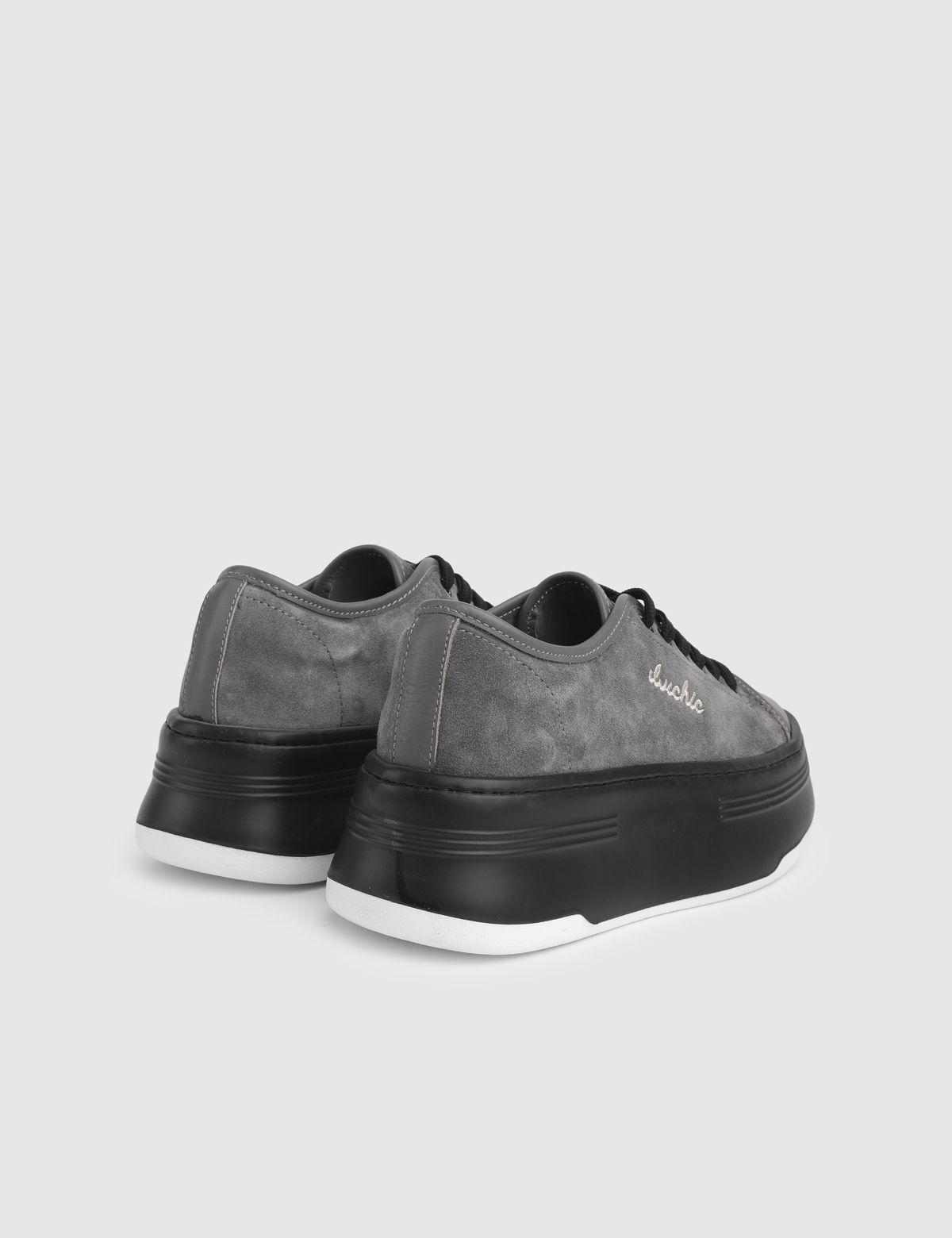 Gemma Grey Suede Leather Women's Sneaker