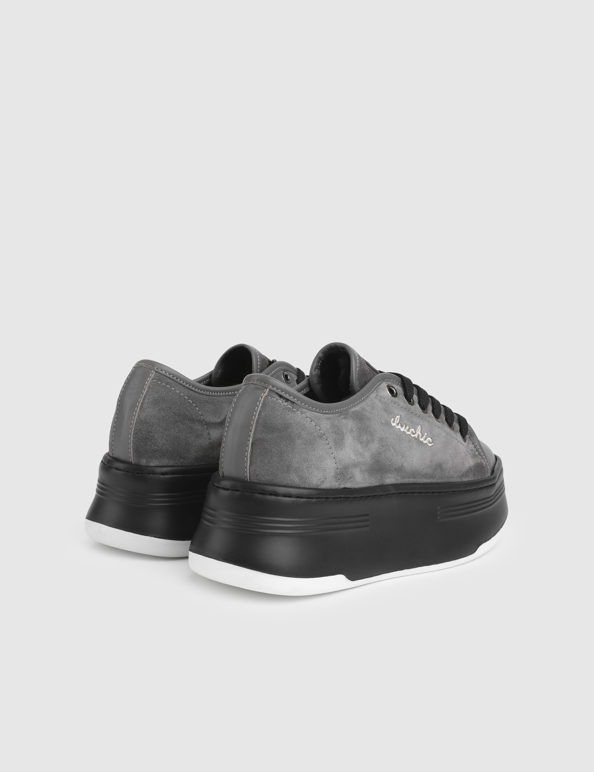 Gemma Anthracite Suede Leather Women's Sneaker