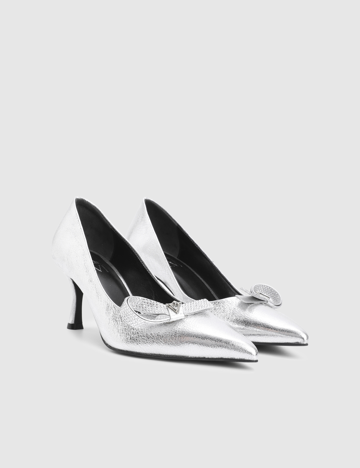 Giona Silver Leather Women's Pump