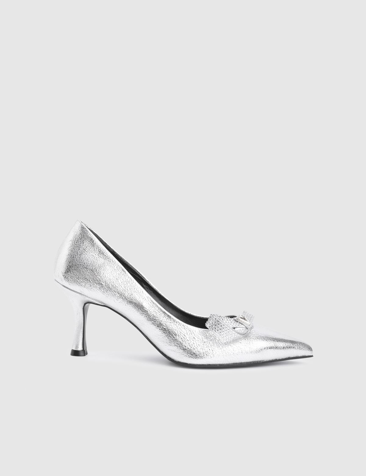 Giona Silver Leather Women's Pump
