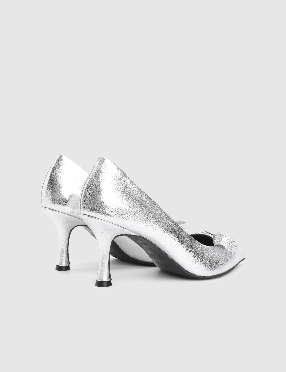 Giona Silver Leather Women's Pump