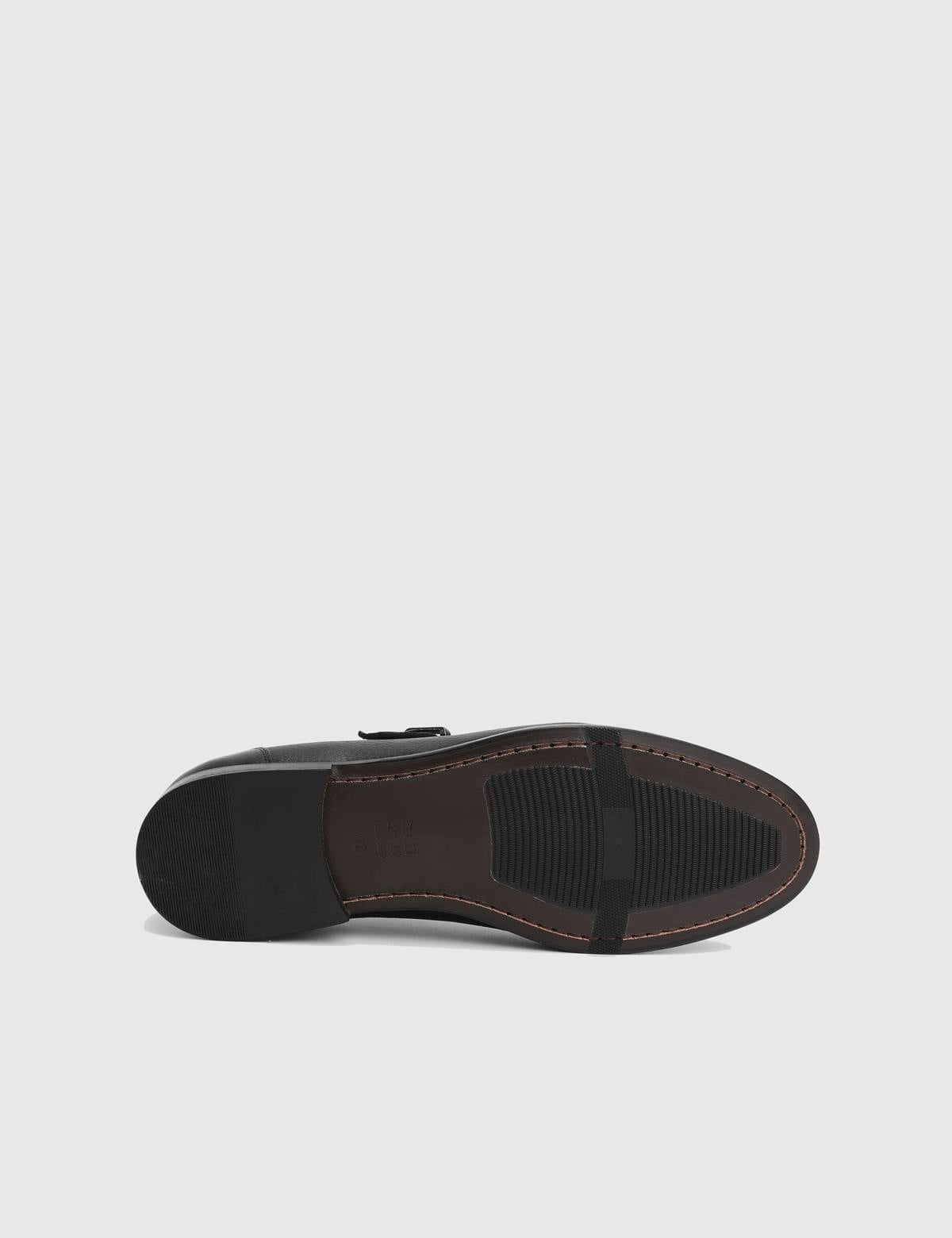 Groh Black GUTİ Buffalo Leather Men's Loafer