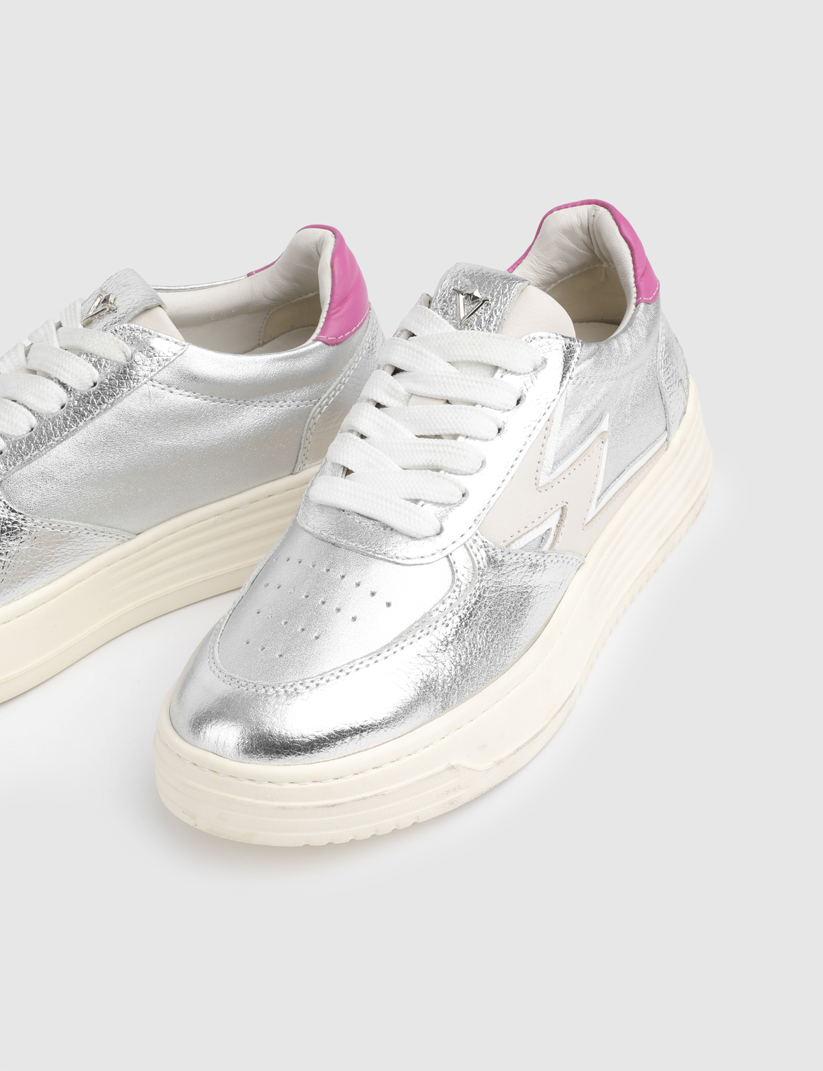 Haze Silver Leather Women's Sneaker