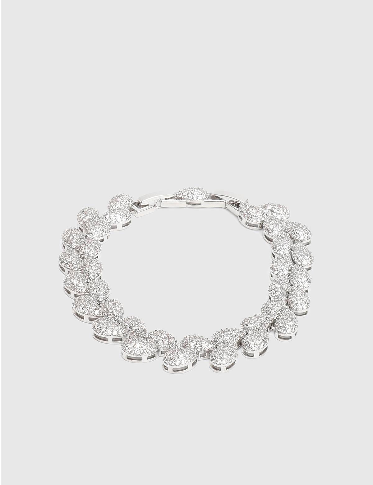 Hearts Silver Women's Bracelet