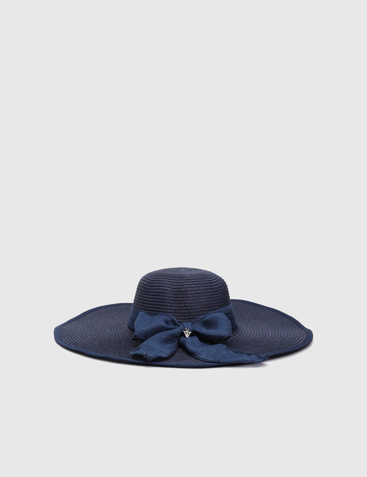 Heguri Navy Blue Women's Paper Hat