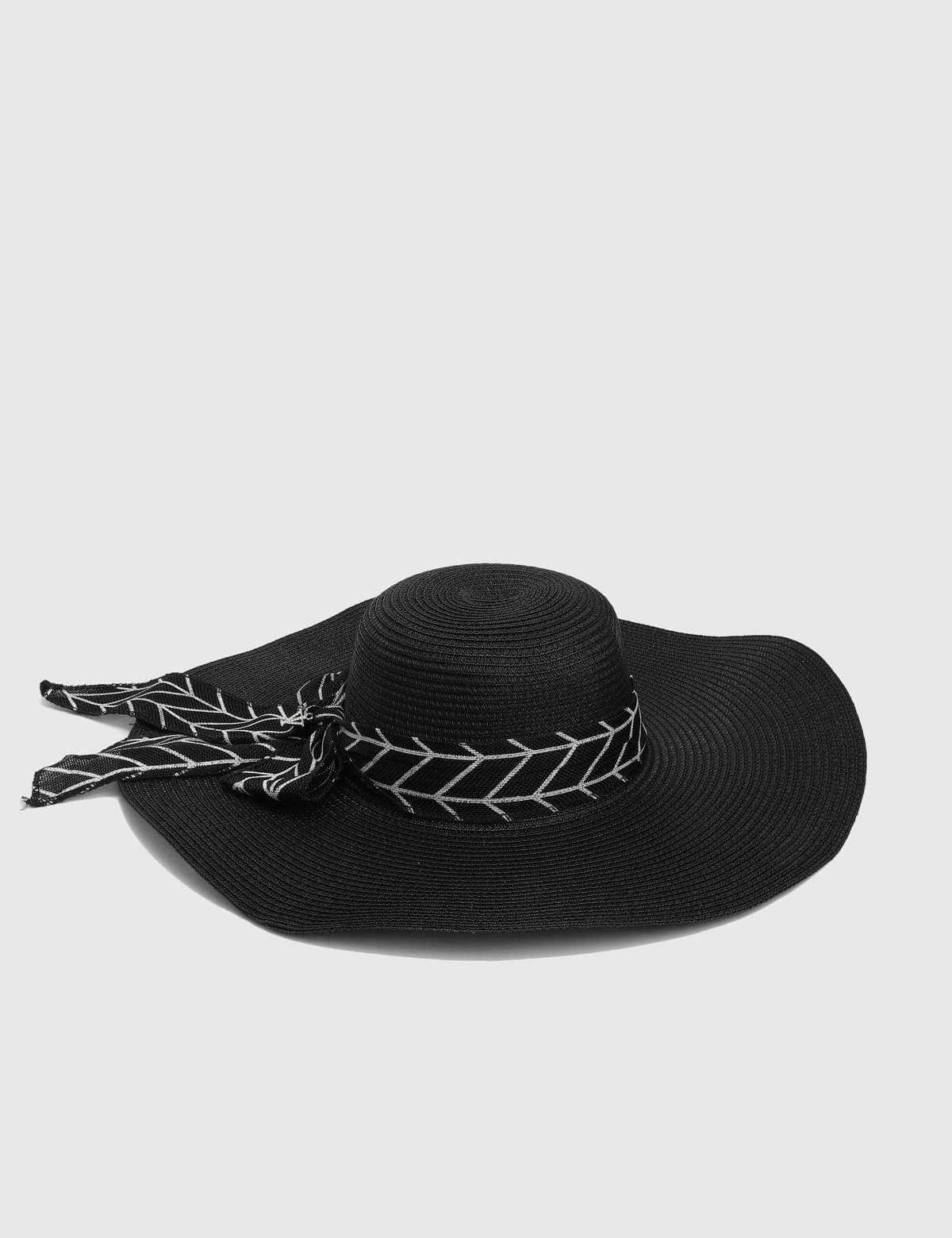 Heguri Black Women's Paper Hat