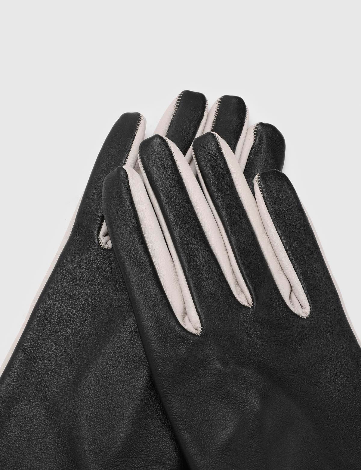 Helena Beige Women's Leather Gloves