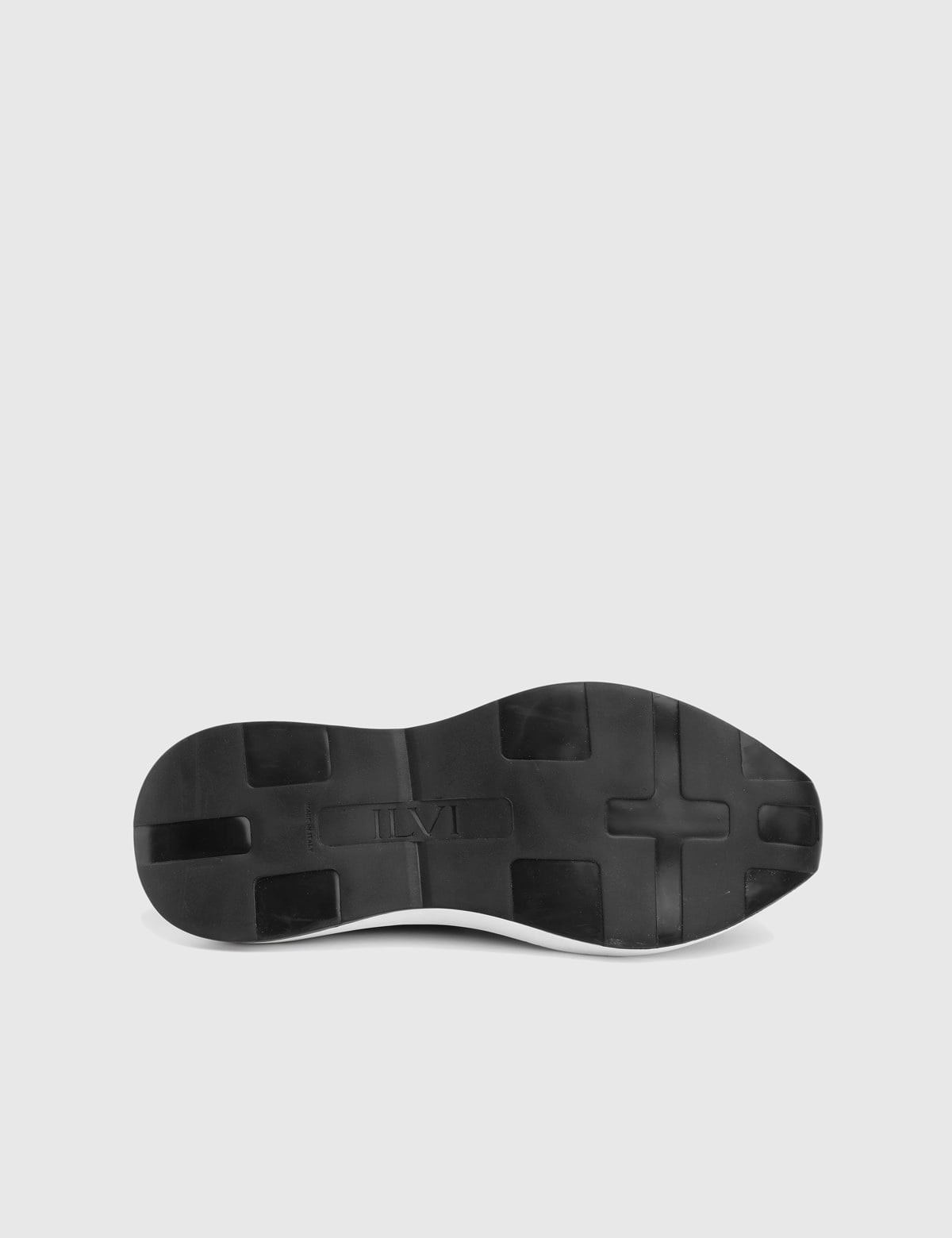 Hendrik Black Leather Tricot Men's Sneaker