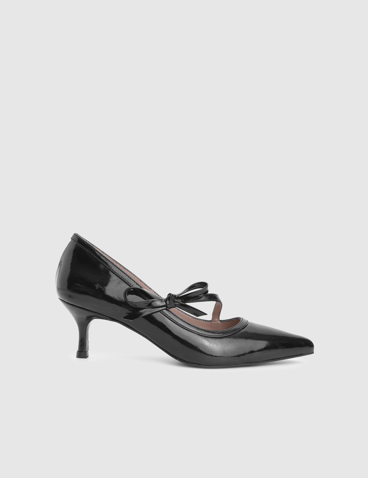 Henna Black Patent Leather Women's Pump