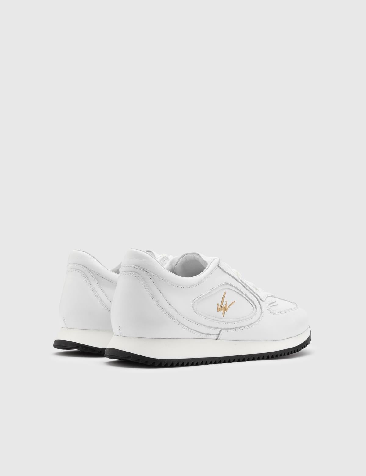 Hevert White Leather Men's Sneaker