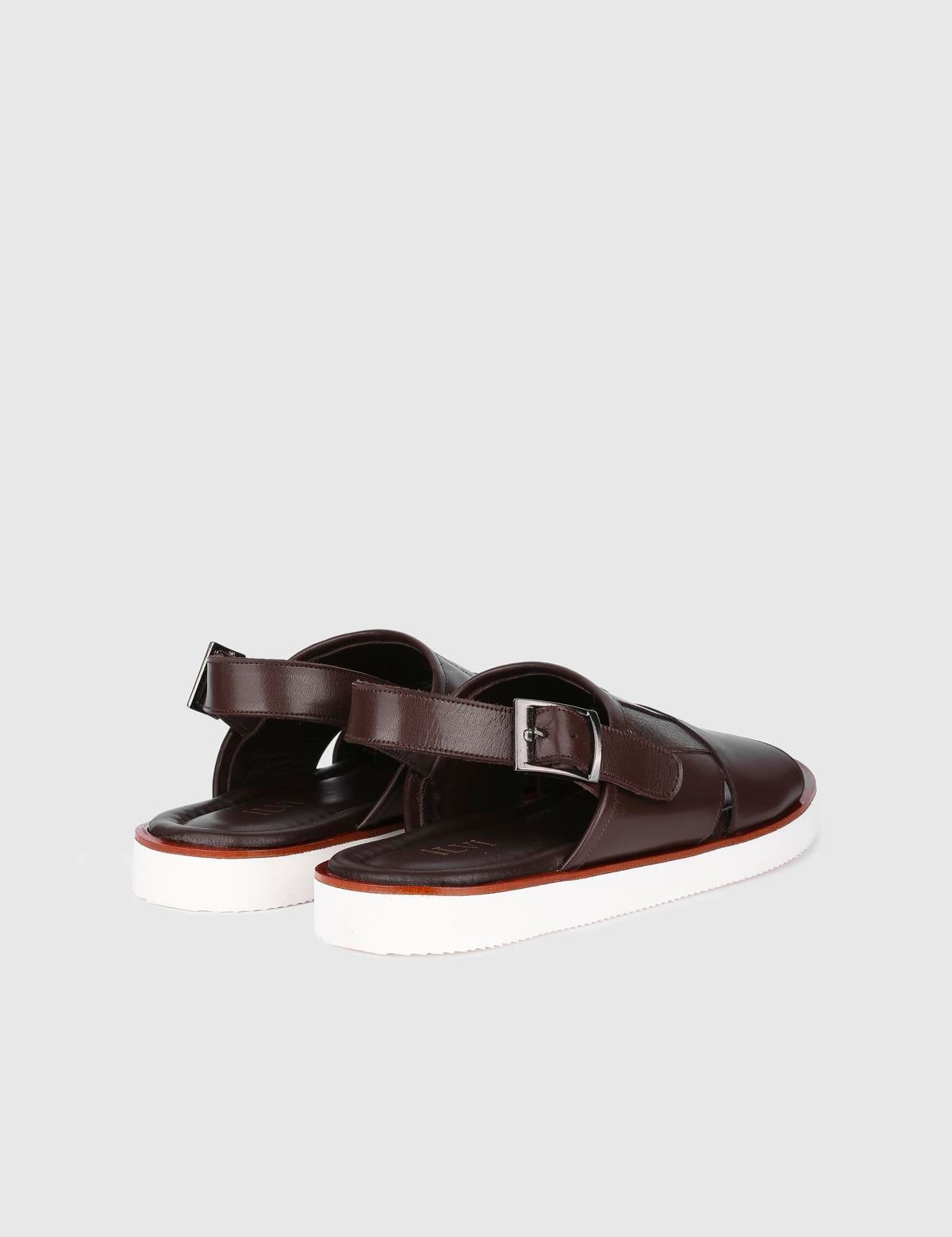 Hexham Brown Leather Men's Sandal