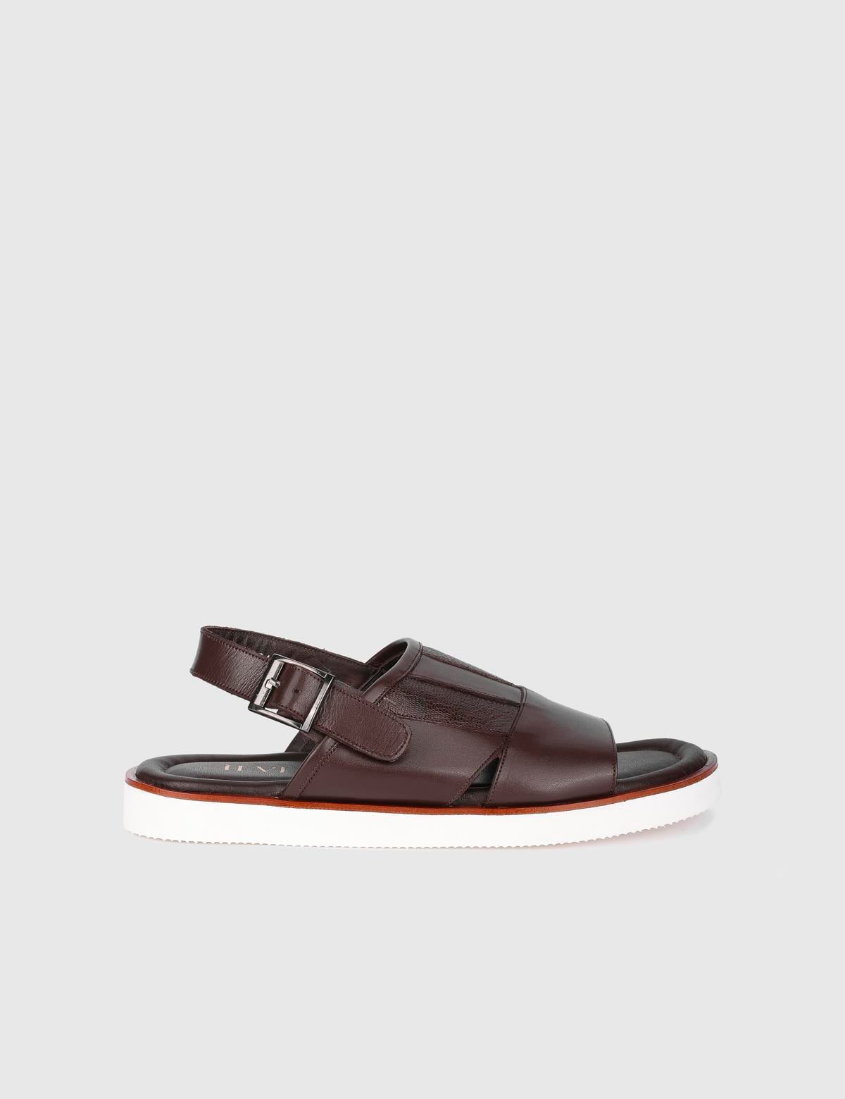 Hexham Brown Leather Men's Sandal