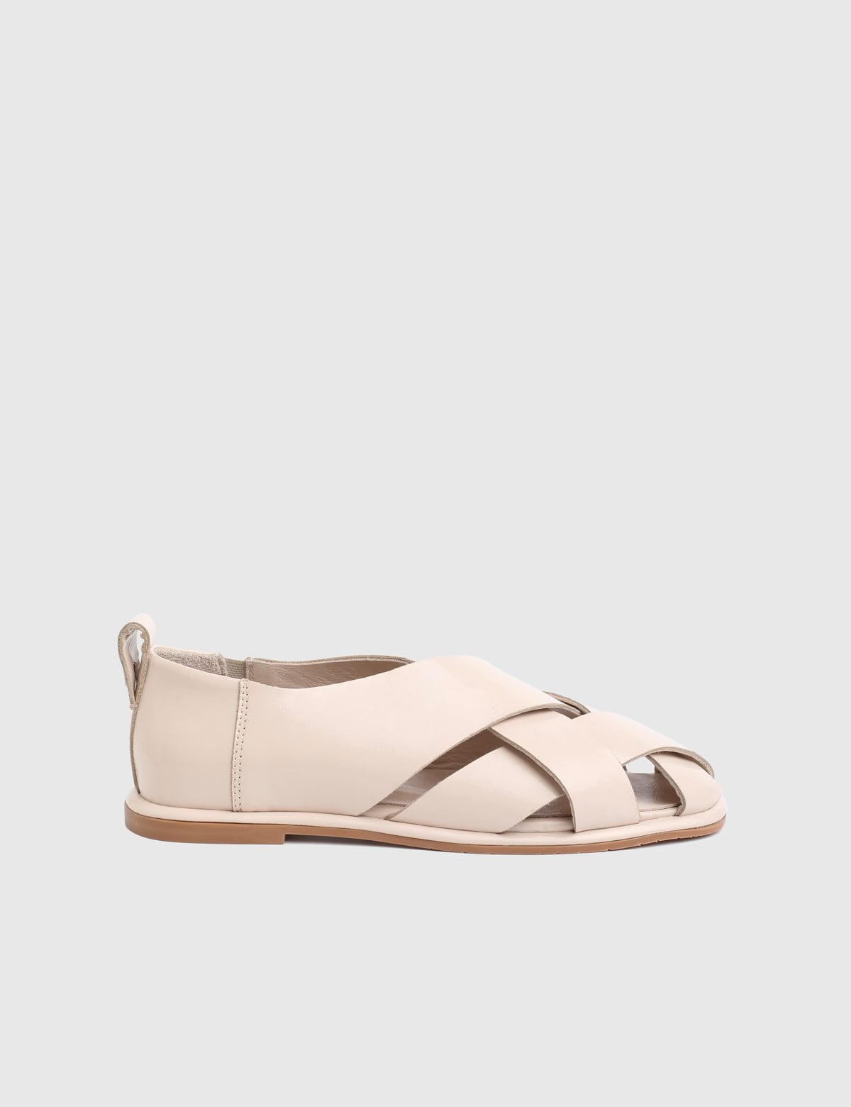 Hintum Cream Patent Leather Women's Sandal