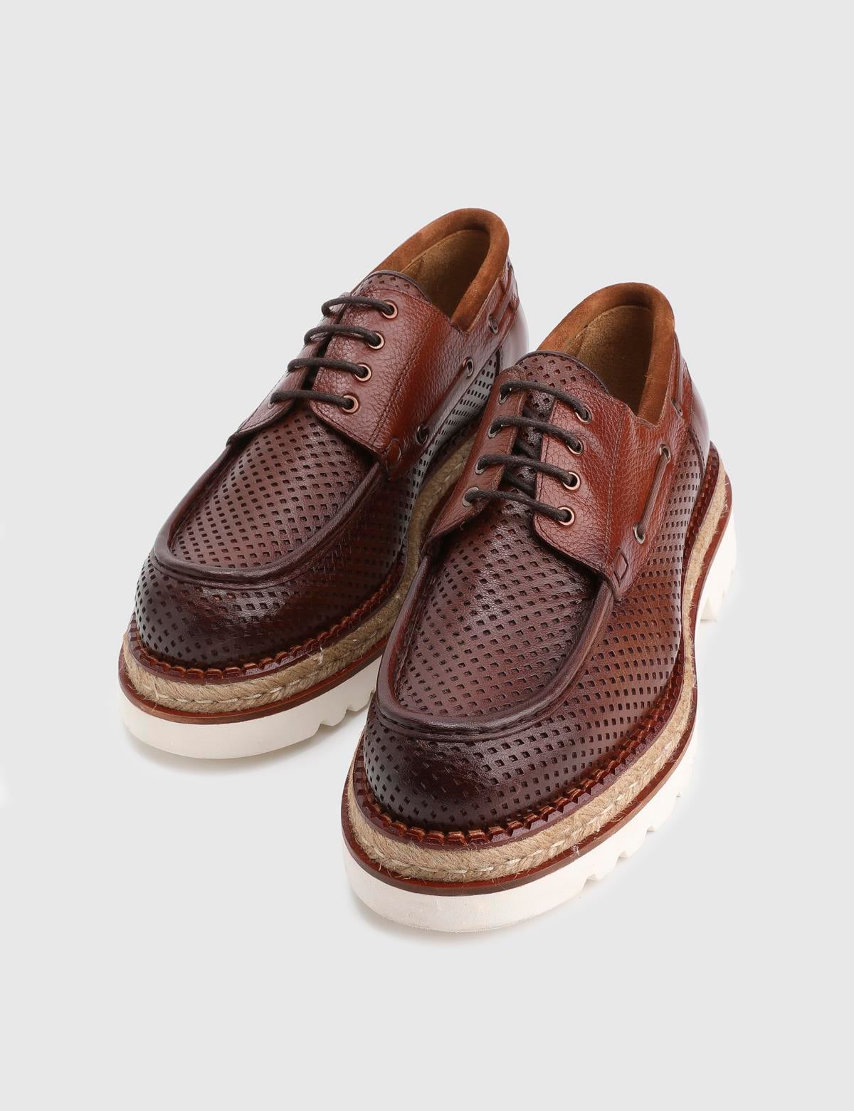 Hobart Saddle Brown Leather Men's Oxford