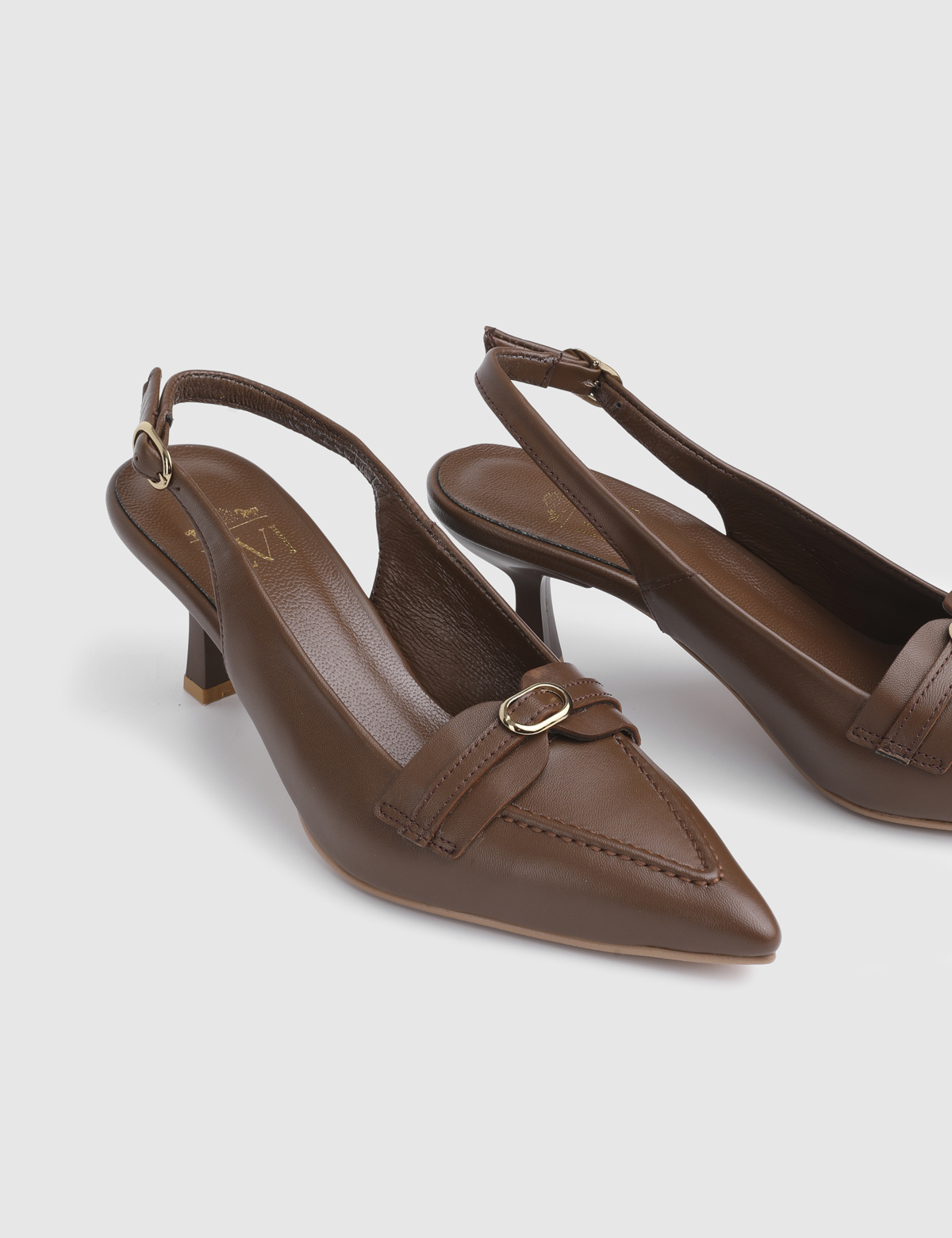 Horya Brown Leather Women's Sandal
