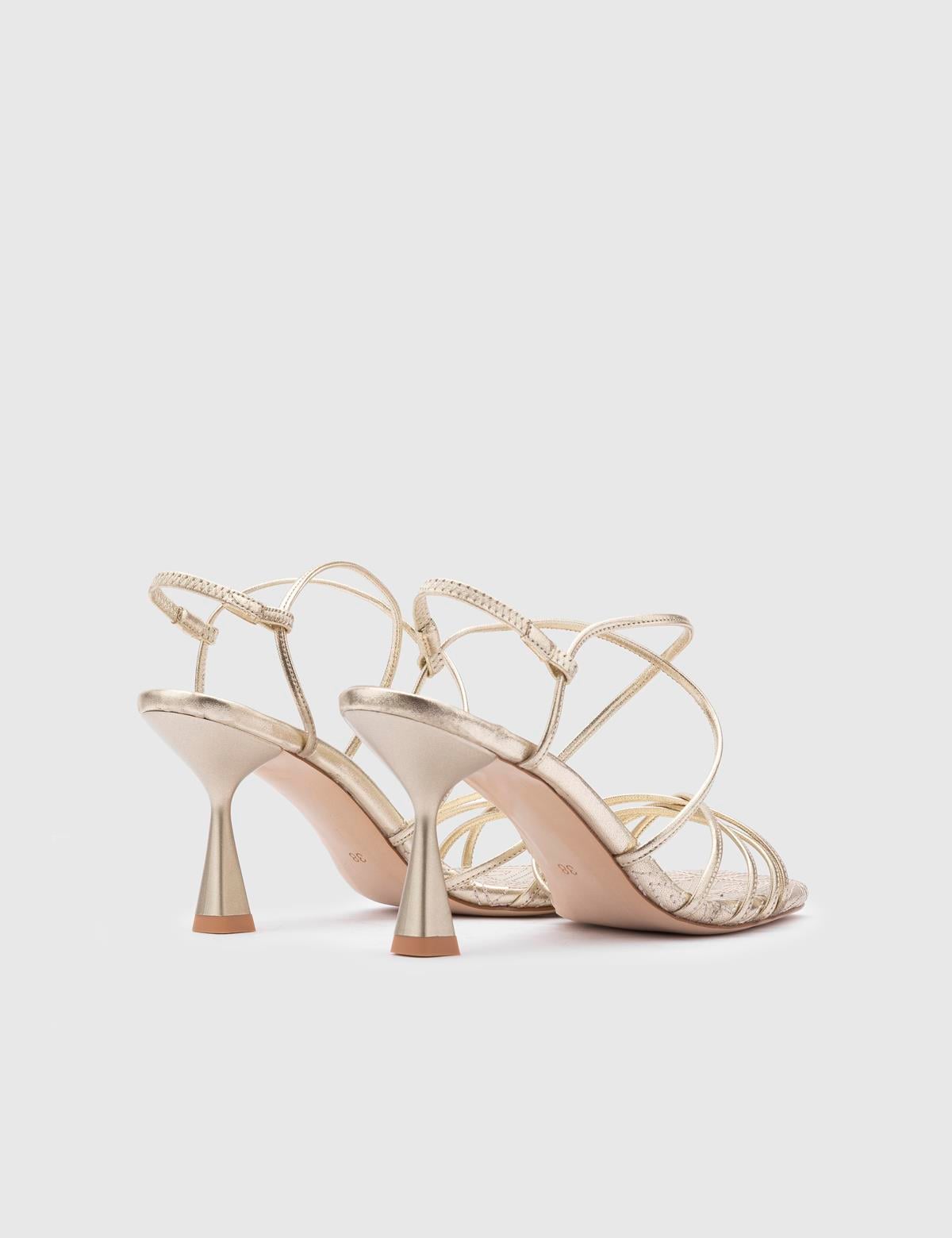 Hotaru Gold Leather Women's Sandal