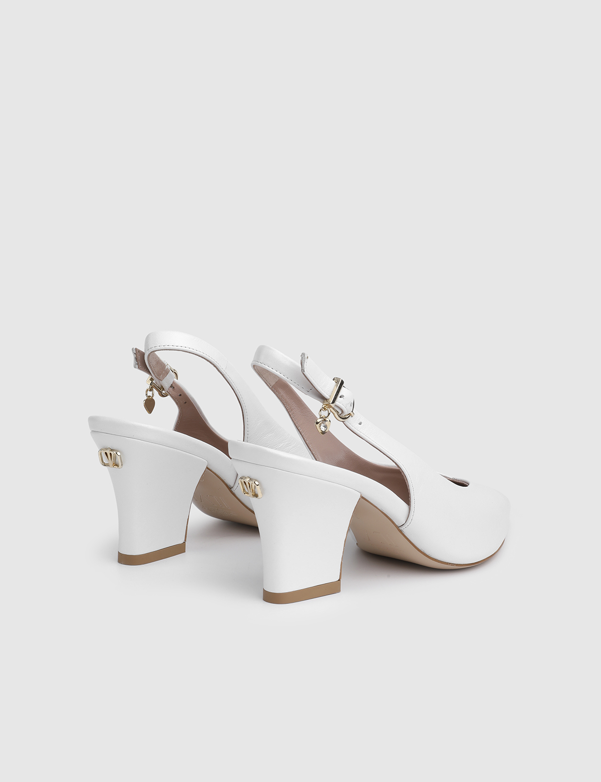 Isara White Leather Women's Sandal