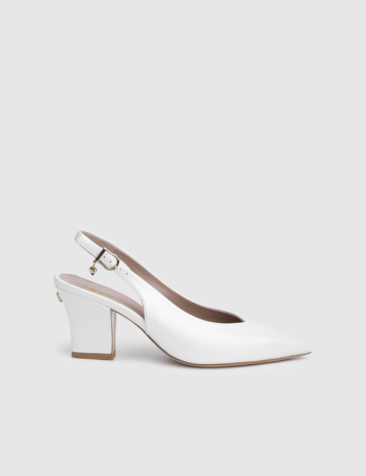 Isara White Leather Women's Sandal