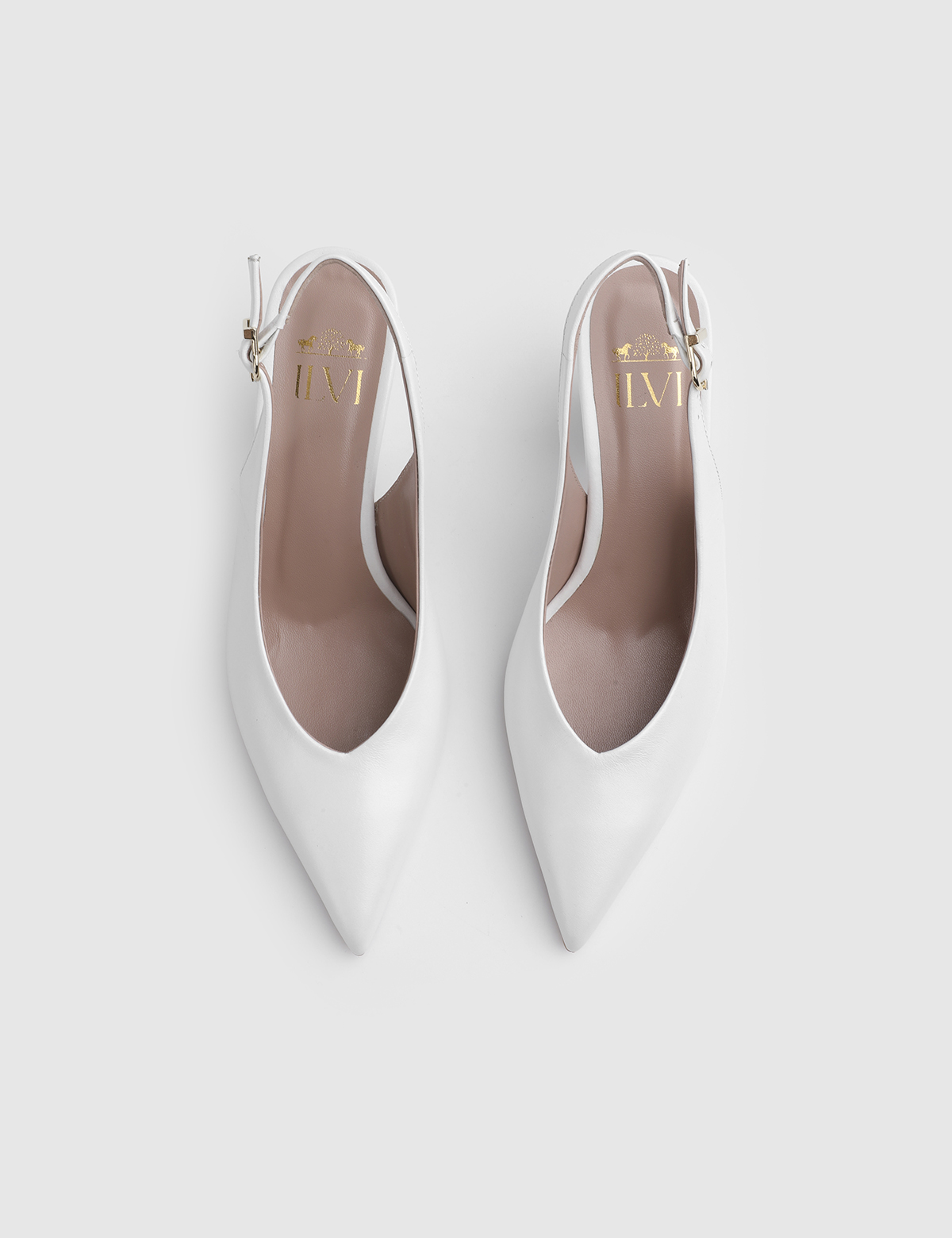 Isara White Leather Women's Sandal