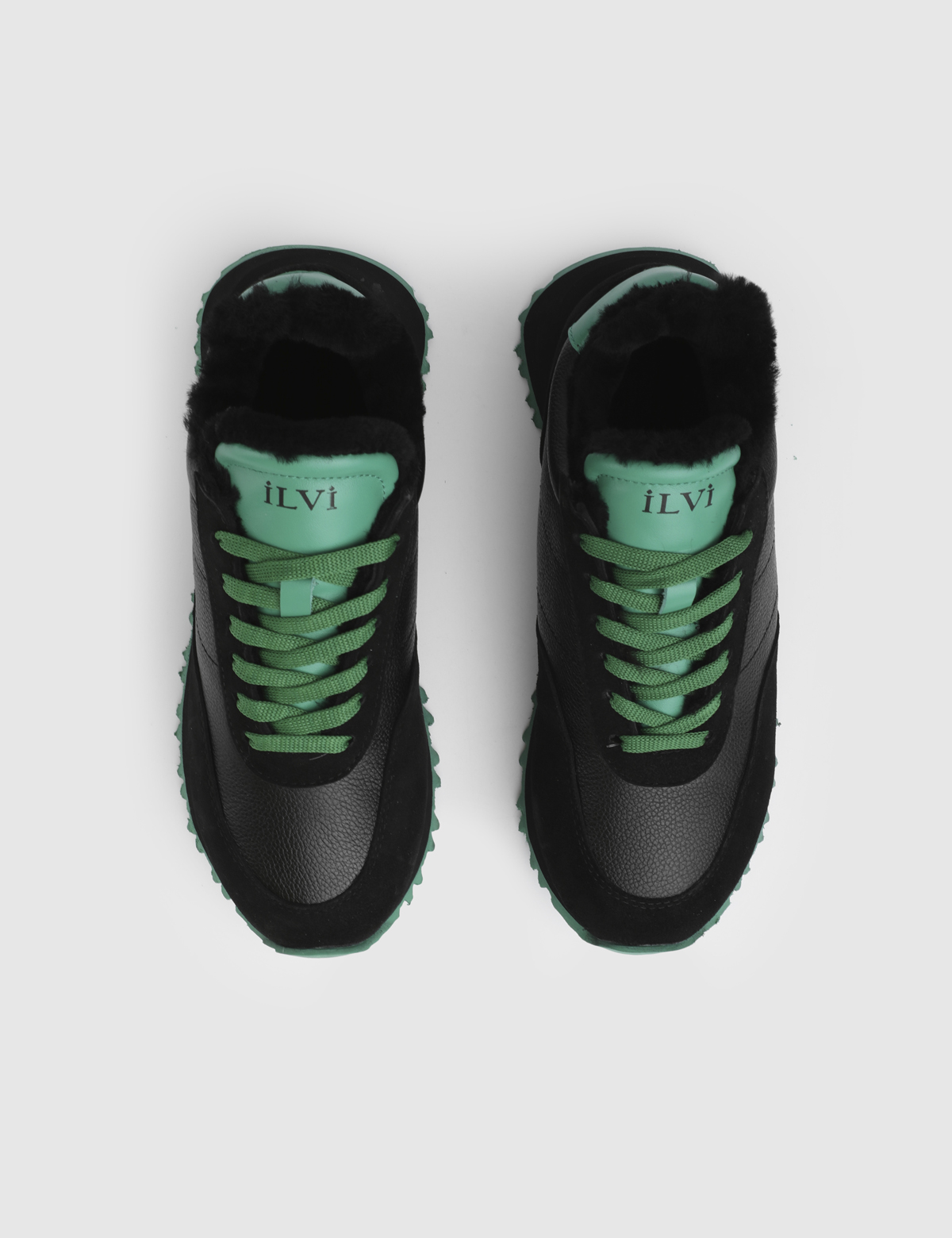 Ariel Green Suede Leather Women's Sneaker