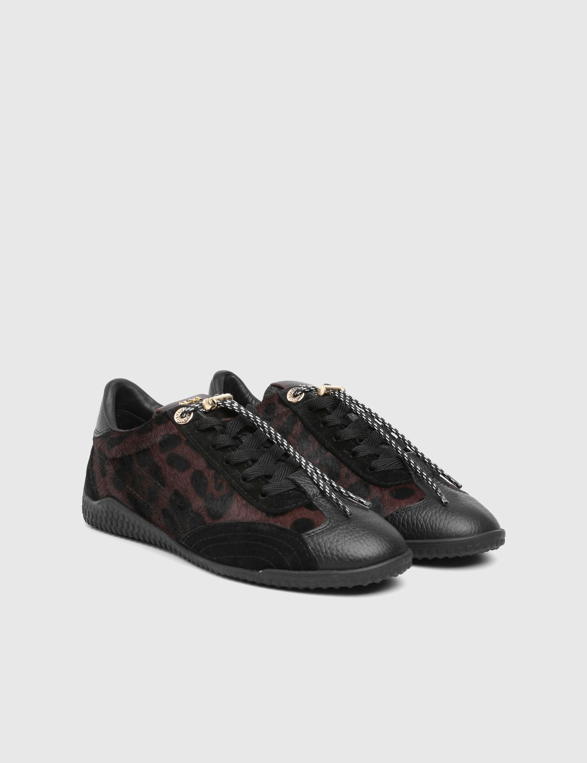 Ivette Kadın Hakiki Deri Siyah Sneaker
