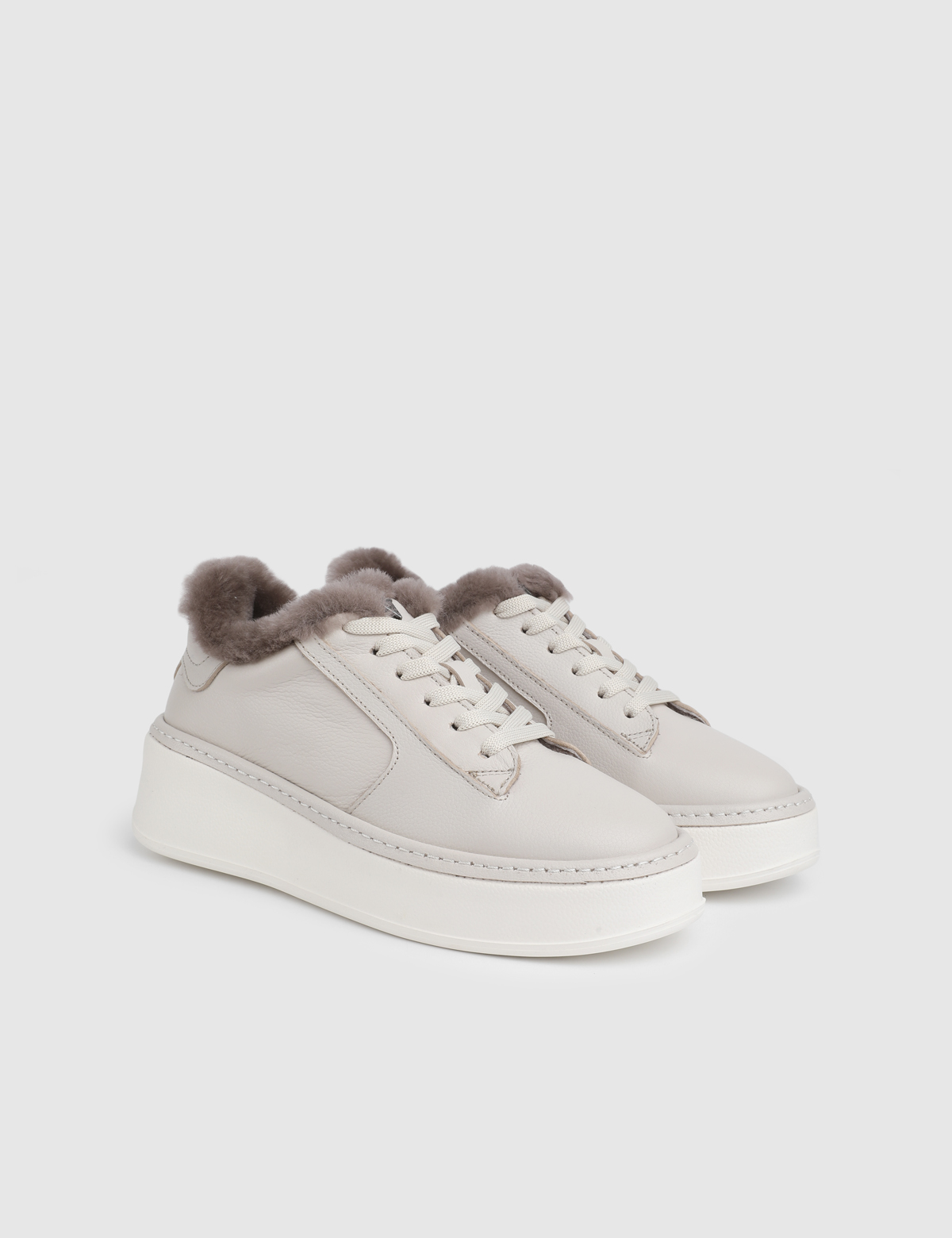 Ivy Beige Floater Leather Women's Sneaker