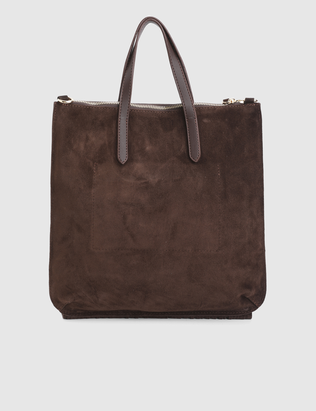 Jalea Brown Suede Leather Women's Handbag