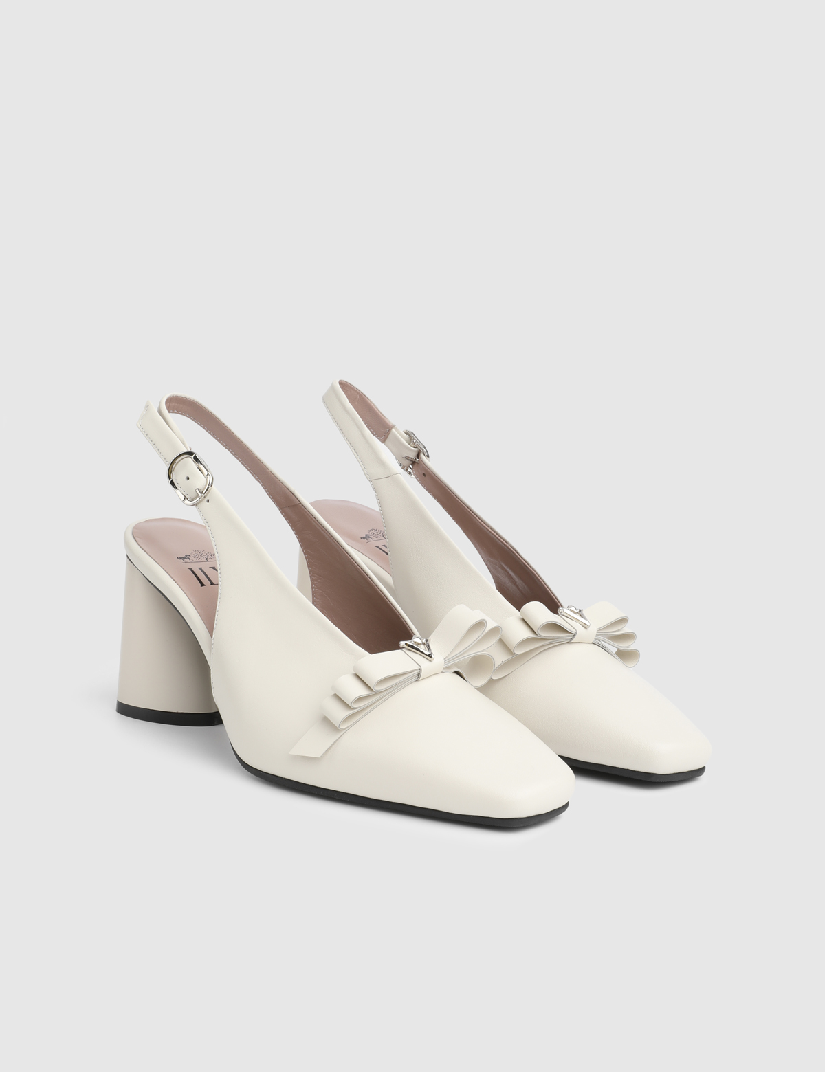 Janira Cream Leather Women's Heeled Sandal