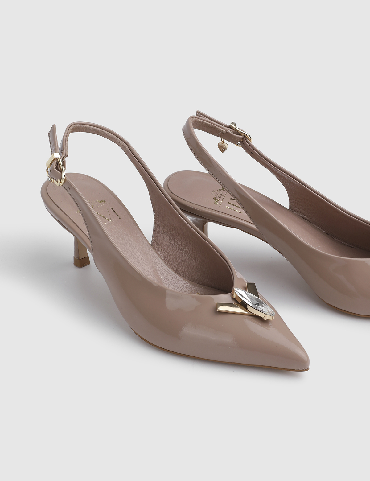Jisel Mink Patent Leather Women's Sandal