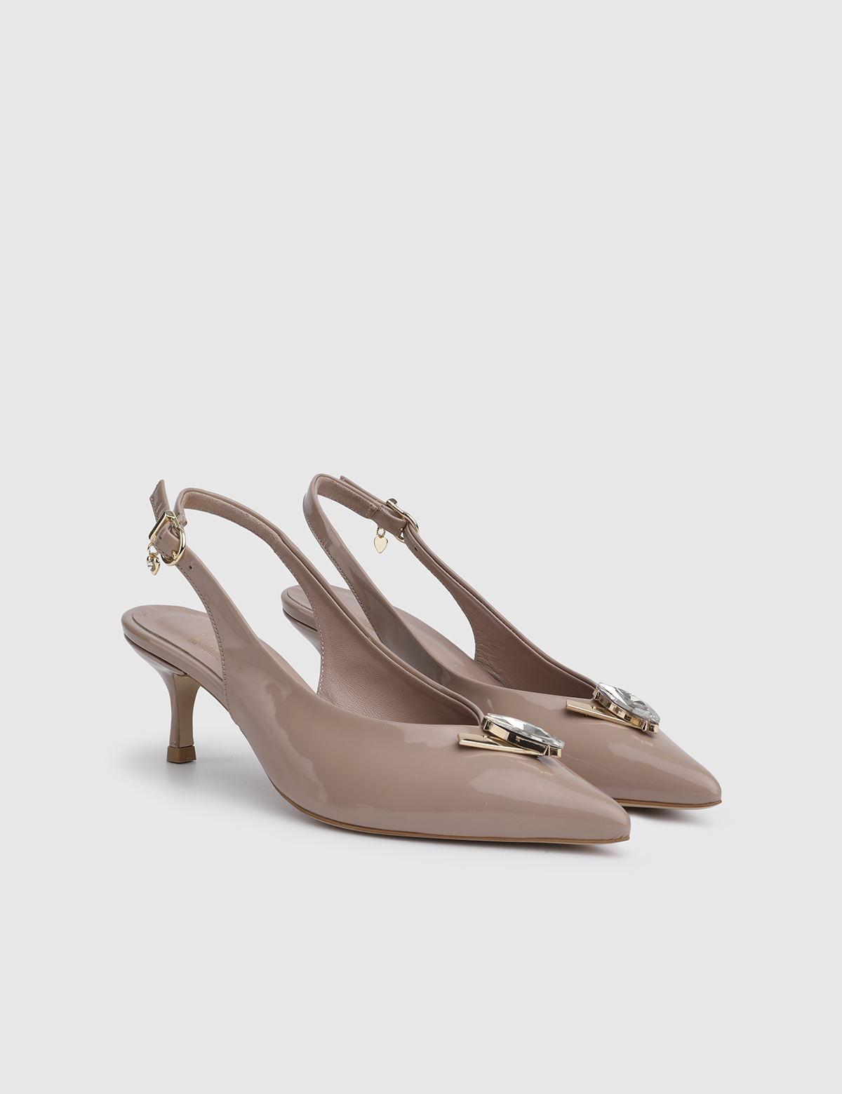 Jisel Mink Patent Leather Women's Sandal