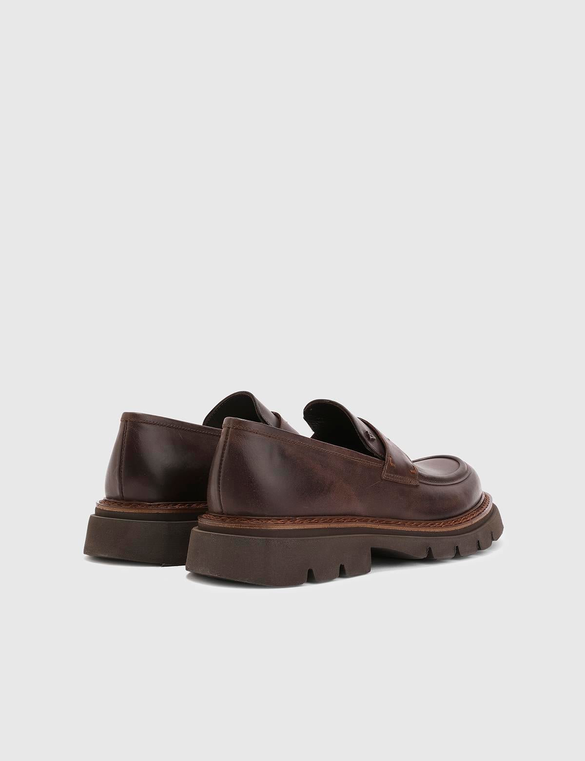 Joao Brown Leather Men's Loafer