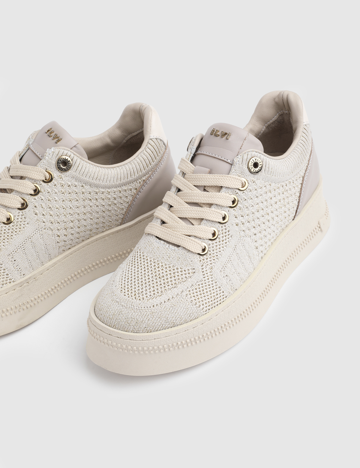 Jolt Beige Leather Women's Sneaker
