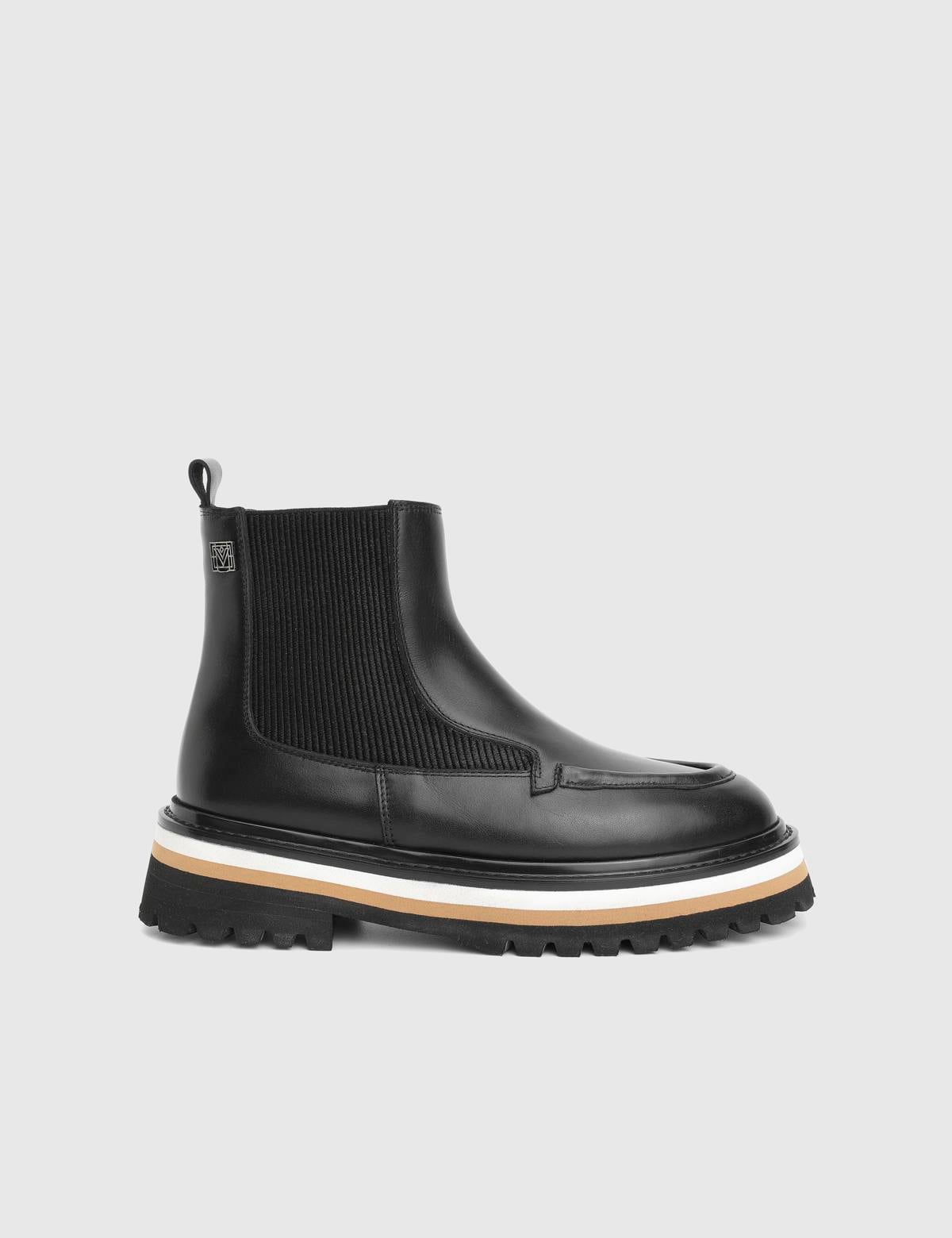 Jones Black Leather Women's Boot