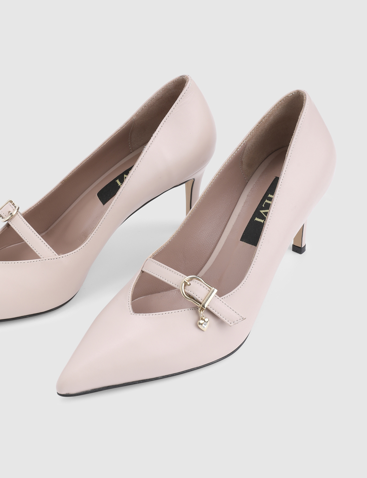 Jorine Powder Pink Leather Women's Pump