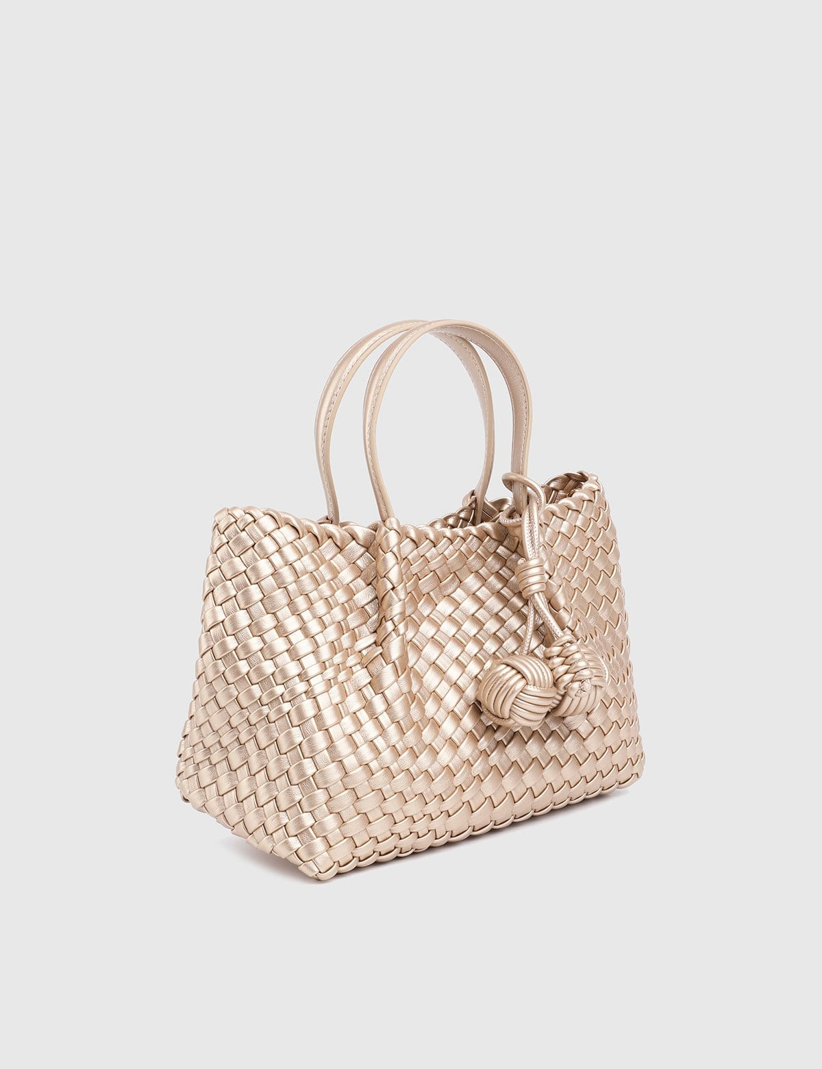 Kaelis Gold Woven Women's Handbag