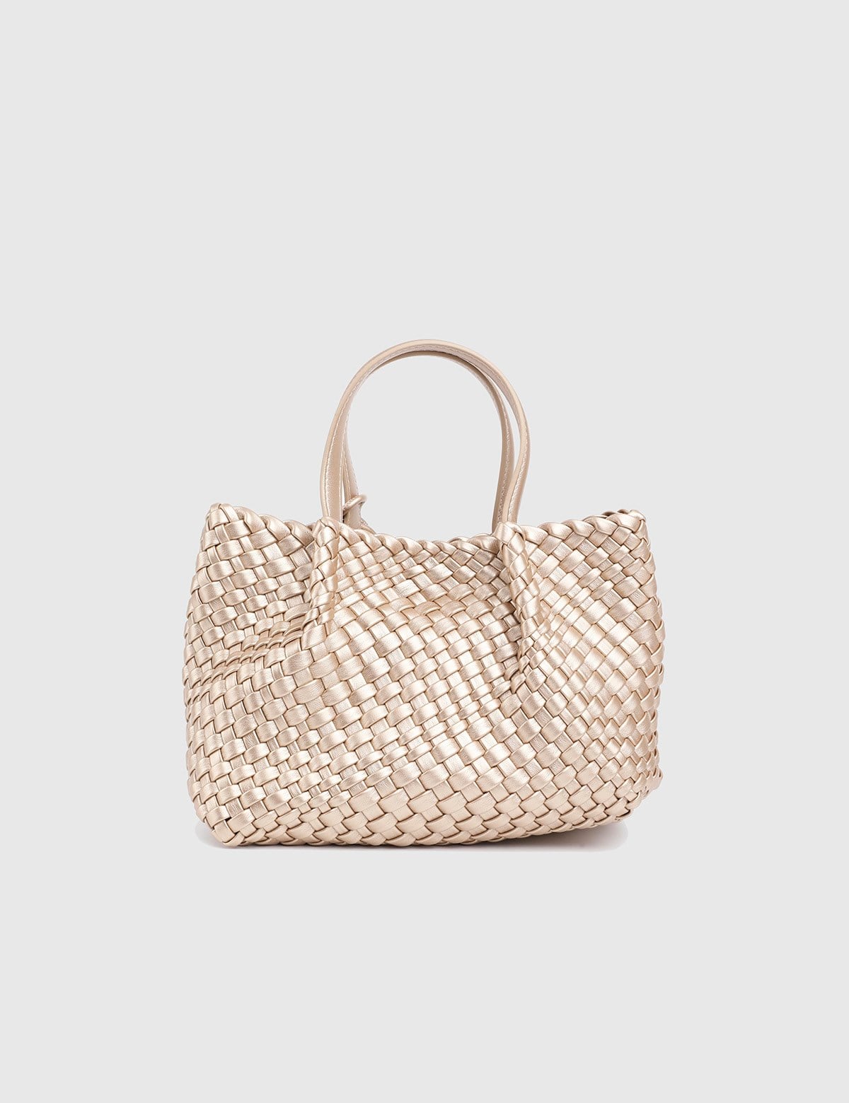 Kaelis Gold Woven Women's Handbag