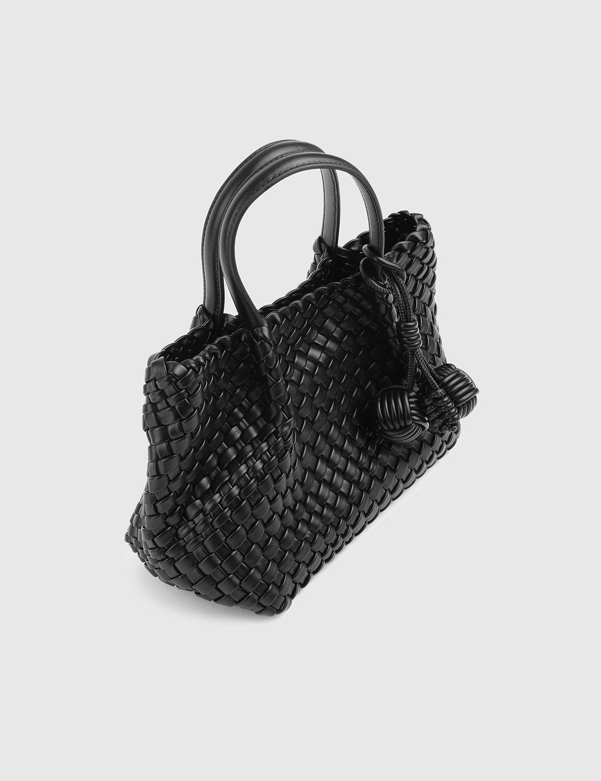 Kaelis Black Woven Women's Handbag