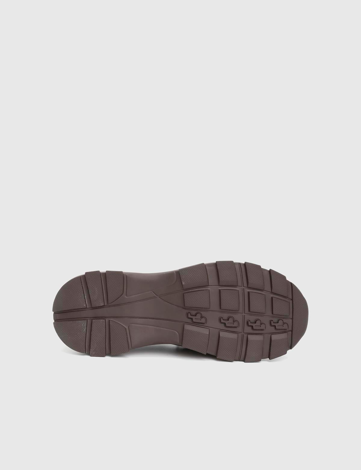 Kaile Brown Leather Men's Sneaker