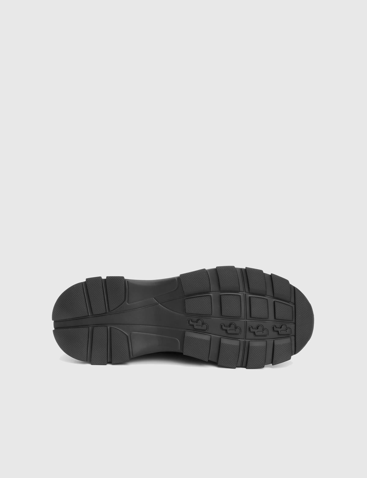 Kaile Black Leather Men's Sneaker