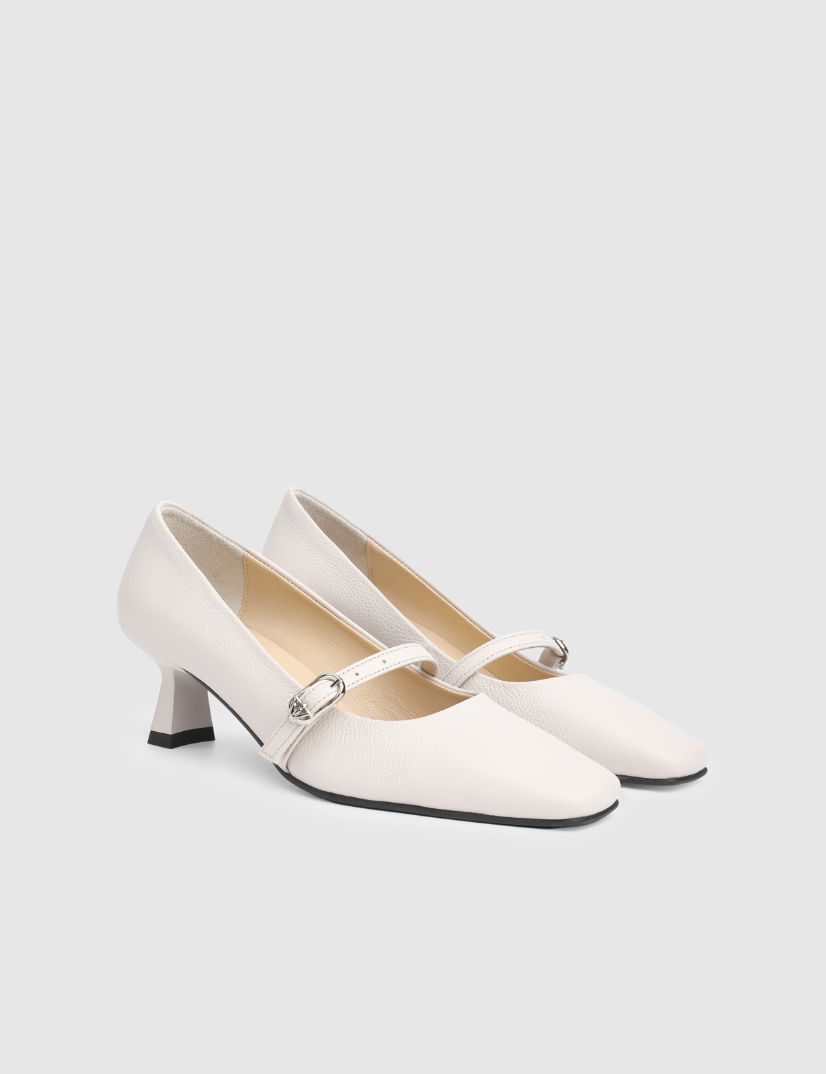 Karyn Cream Floater Leather Women's Pump